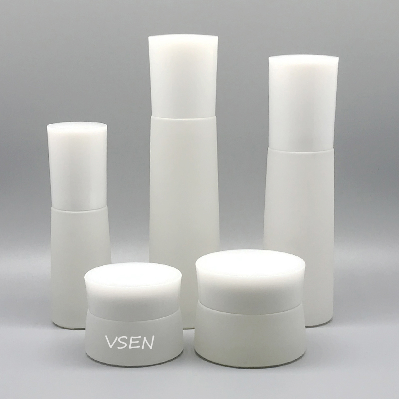 白色黑珍珠化妆品包装瓶 九游会·J9 - 官方网站|真人游戏第一品牌套装  面(图6)